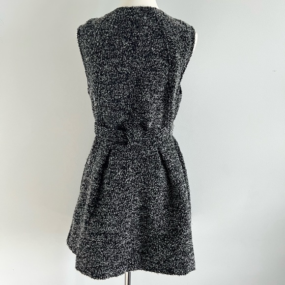 NWT BCBGeneration Boucle Cardigan Coat Sweater Gray Black Teddy Size S BCBG - Picture 2 of 8